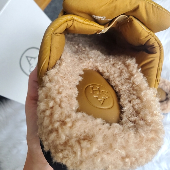 NIB ASH 'Gong' Puffy Nylon & Faux Fur Mule, Size 41 EU/ 10 US - Picture 12 of 15